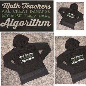 NWOT • light weight • math teacher hoodie • size-M